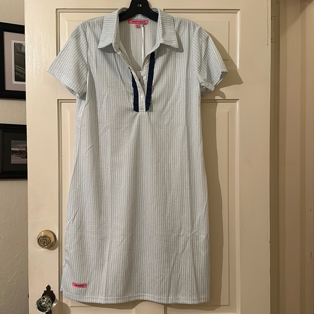 Simply Southern ruffle polo dress
